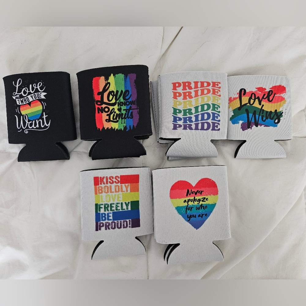 Colorful Pride-Themed Drink Koozie